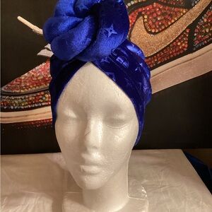 Luxurious Blue Velvet Turban, NEW RELEASE 🔥 🔥 🔥.